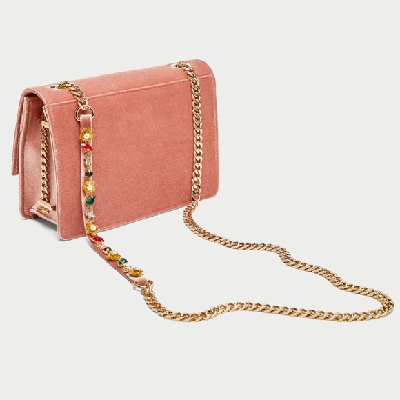 Zara Bags Zara Crossbody Bag With Beaded Chain Poshmark